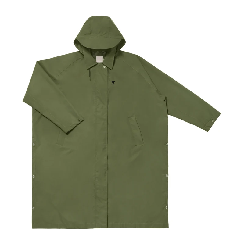 Trench-coat imperméable vert