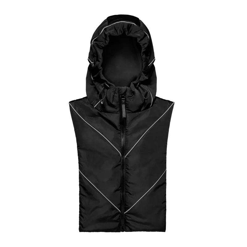 Capuche Fudoon noire bandes réfléchissantes spéciale vélo
