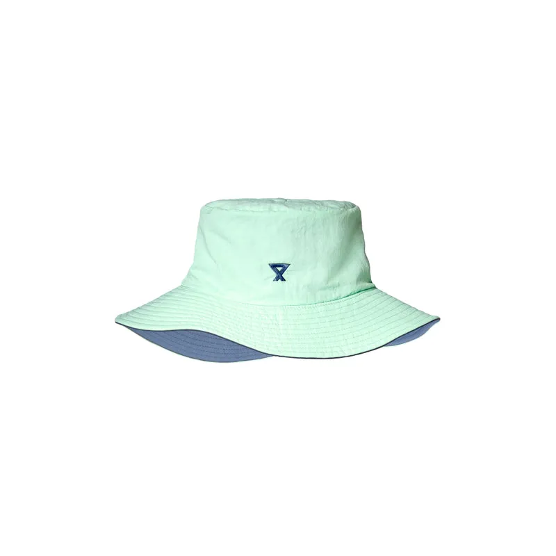 Bob orage bleu-gris réversible aqua