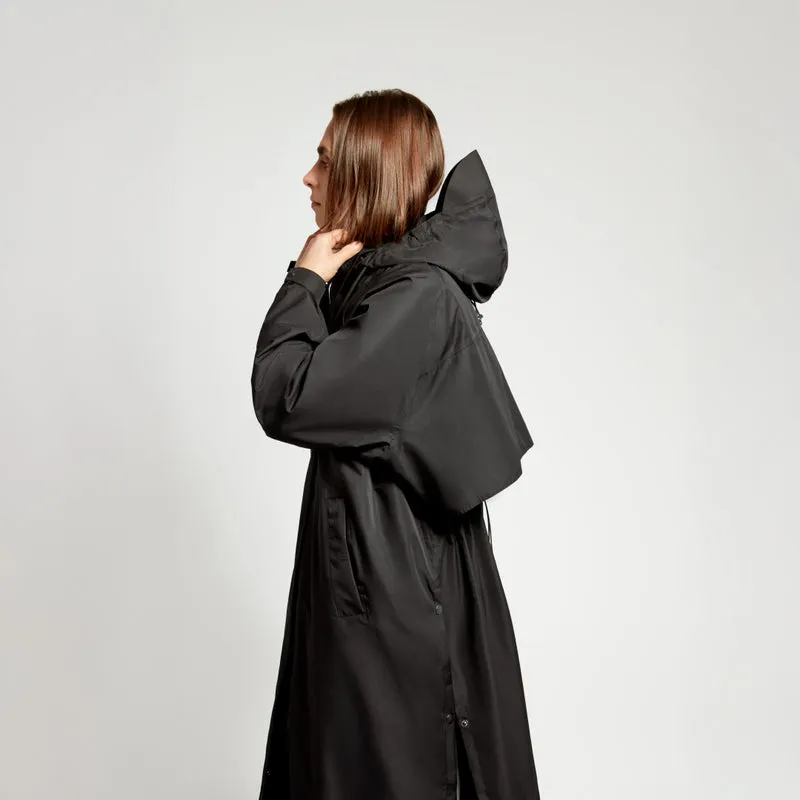 Trench-coat imperméable noir
