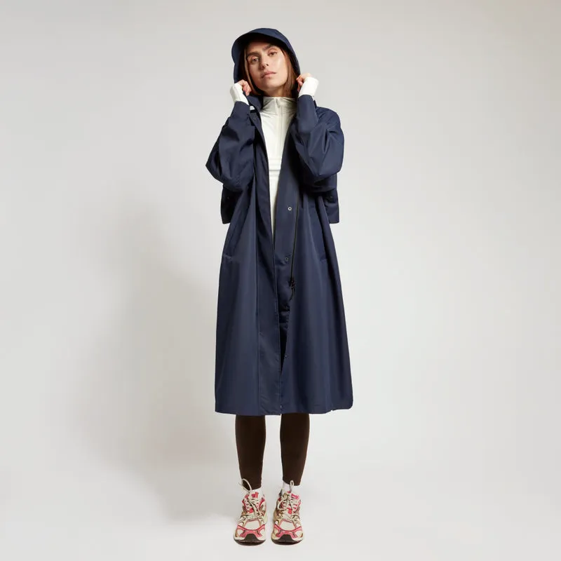 Trench-coat imperméable bleu marine