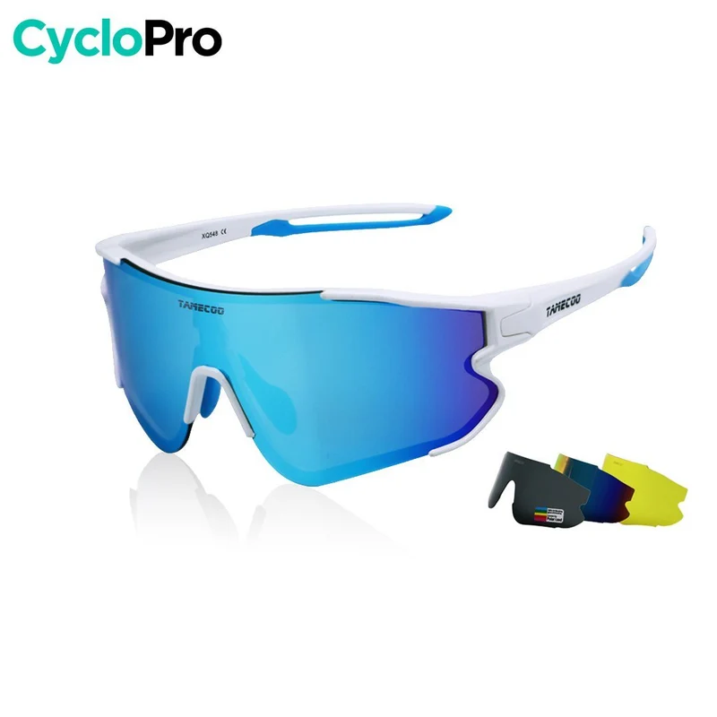 Lunettes Vélo Verres Interchangeables - Blanche - OPTIMAX