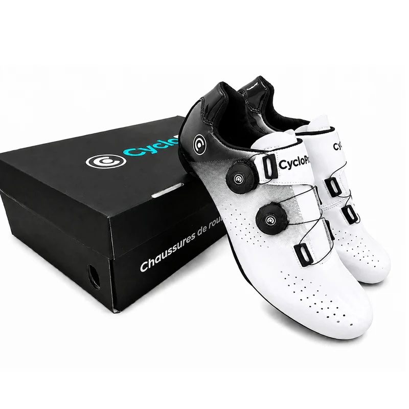 Chaussures Vélo de Route SpeedMax Blanches