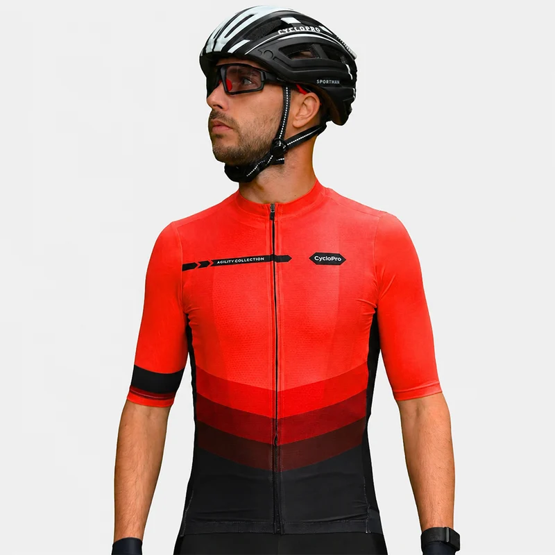 MAILLOT DE CYCLISME ROUGE - AGILITY