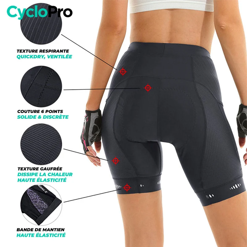 Cuissard Femme Cyclisme / VTT - Reflect+ - DESTOCKAGE