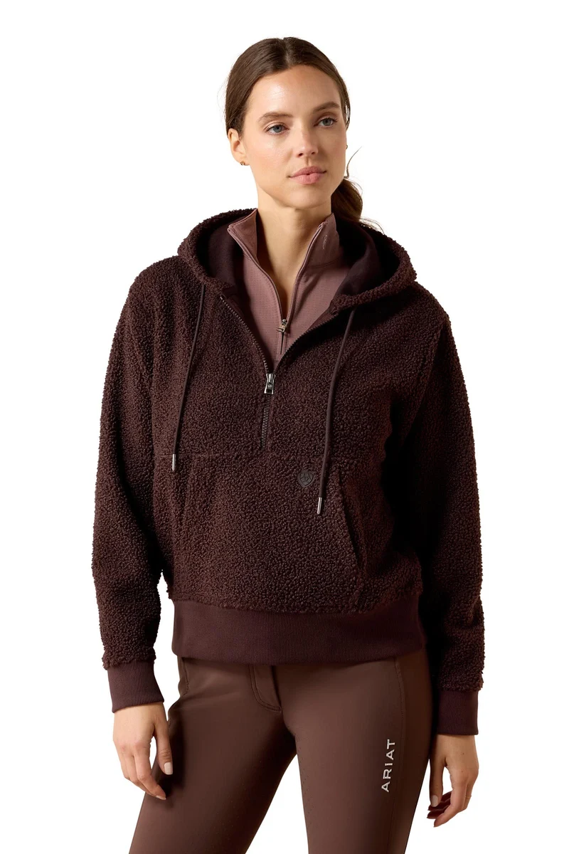 Orinda sweat femme à capuche Chocolate Plum S