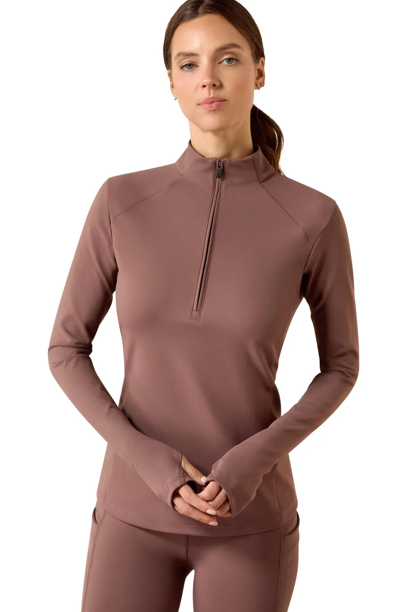 Femme Haut technique Avail à 1/2 zip Peppercorn L