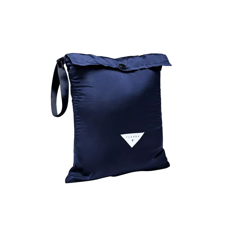 Capuche doudoune bleu marine et sherpa écru