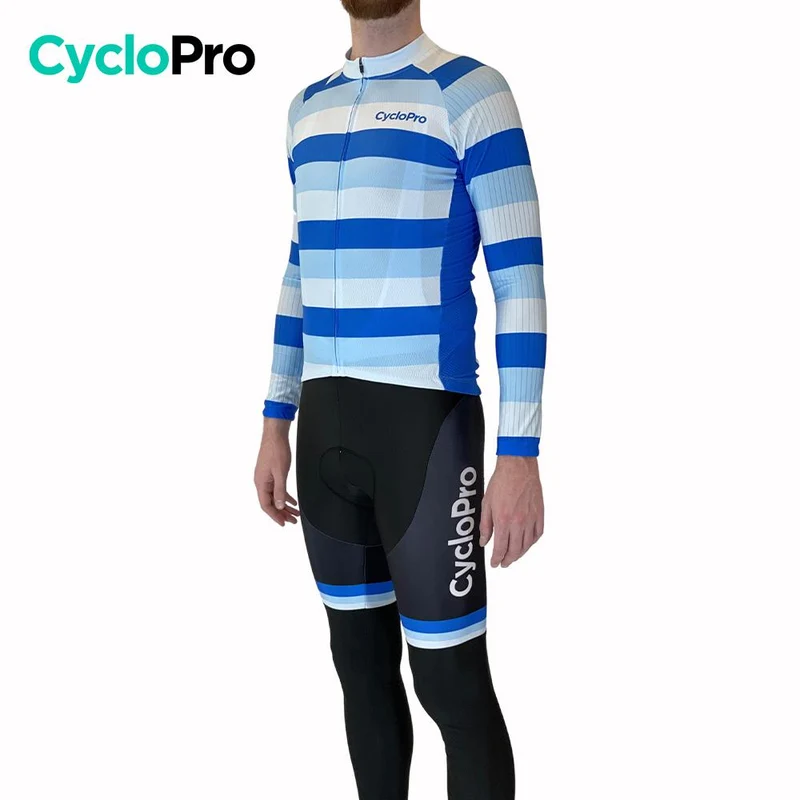 Tenue cycliste automne Bleue Homme - Evasion+ - DESTOCKAGE