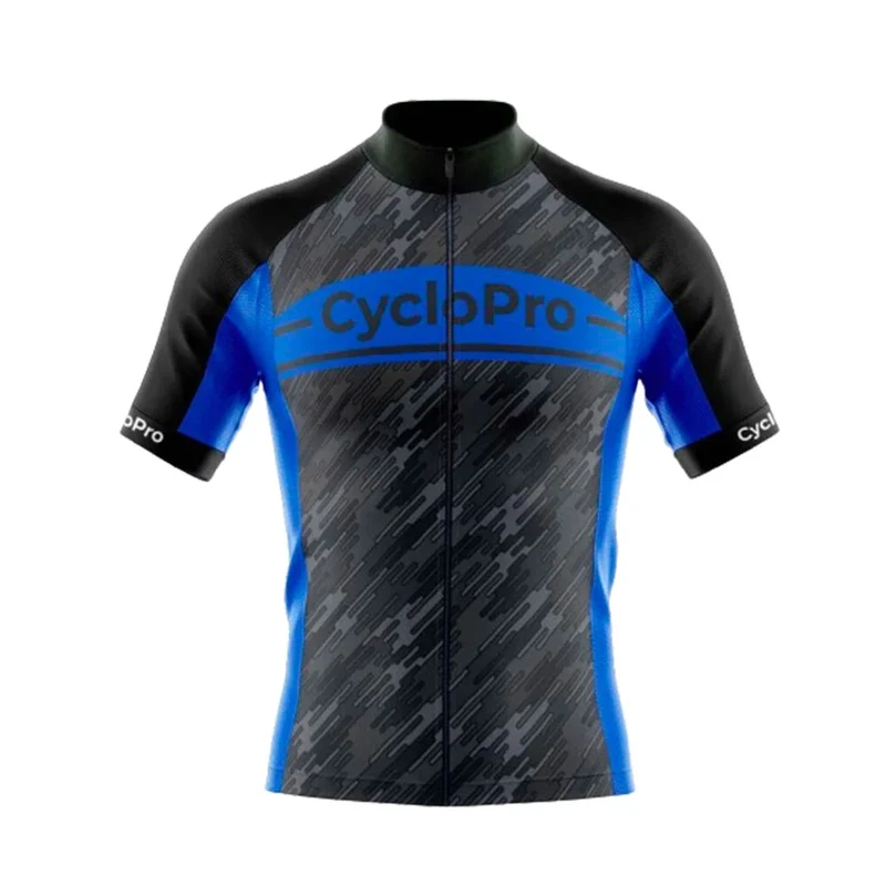 Maillot Cyclisme Route Bleu - Wind+ - DESTOCKAGE