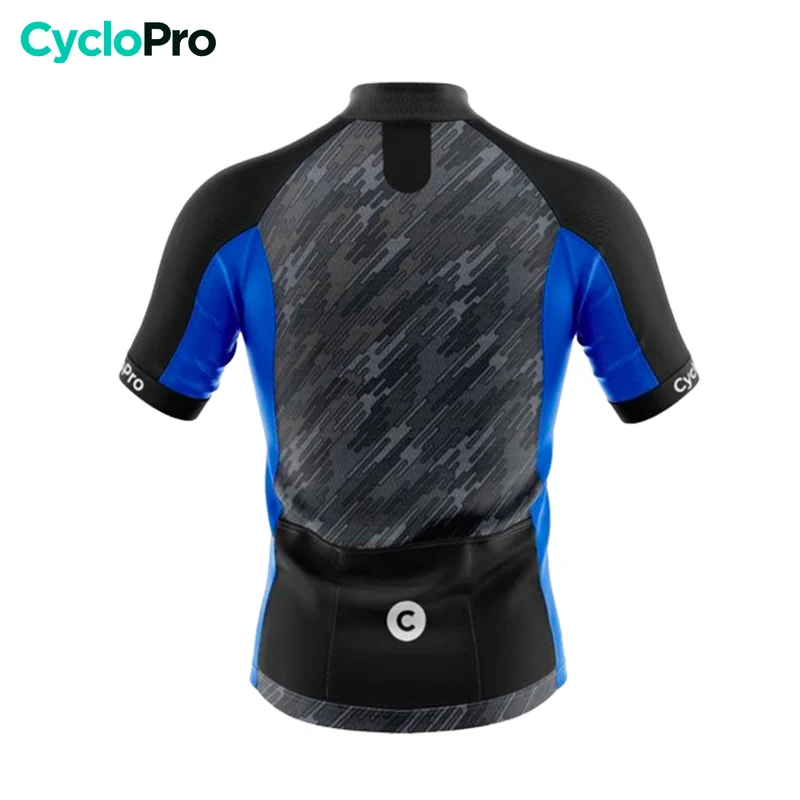 Maillot Cyclisme Route Bleu - Wind+ - DESTOCKAGE