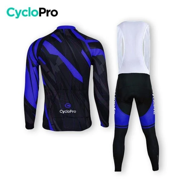 TENUE CYCLISTE HIVER BLEUE - ABSTRACT+ - DESTOCKAGE