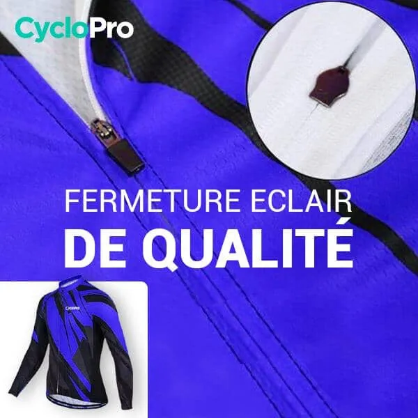 TENUE CYCLISTE HIVER BLEUE - ABSTRACT+ - DESTOCKAGE