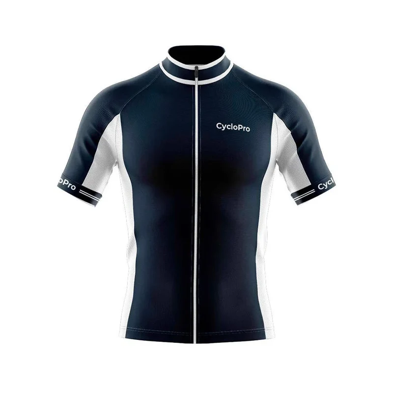 Maillot Cyclisme Route Bleu Marine - Uni+ - DESTOCKAGE