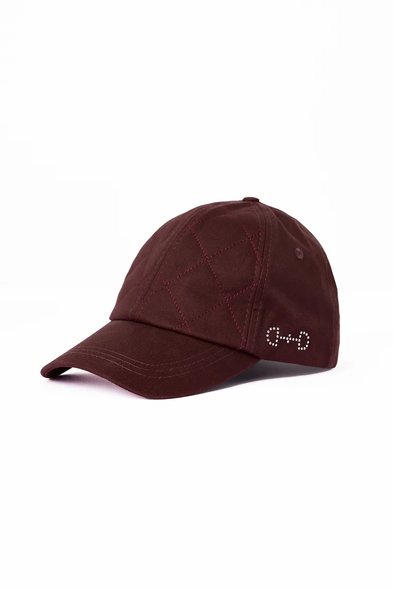 Casquette enfant Surpiquée Burgundy Red Mahogany Junior
