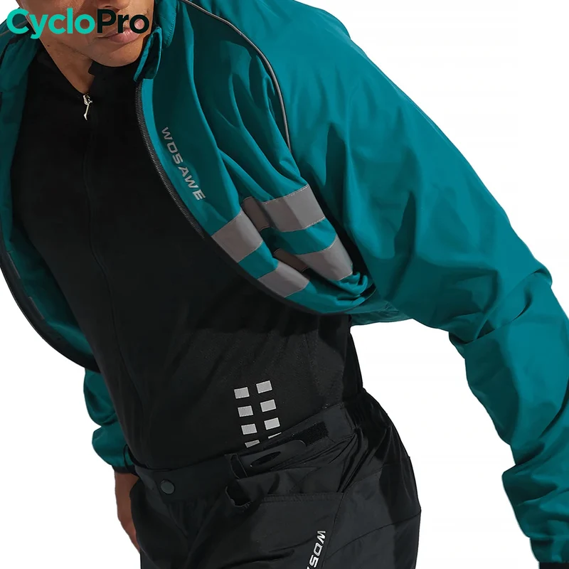 VESTE COUPE-VENT CYCLISTE HOMME - LIGHTY - DESTOCKAGE