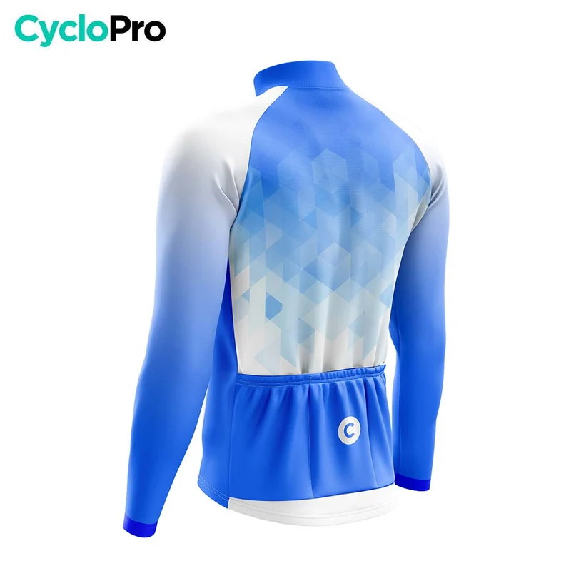 TENUE CYCLISTE AUTOMNE HOMME BLEUE - CRISTAL+ - DESTOCKAGE