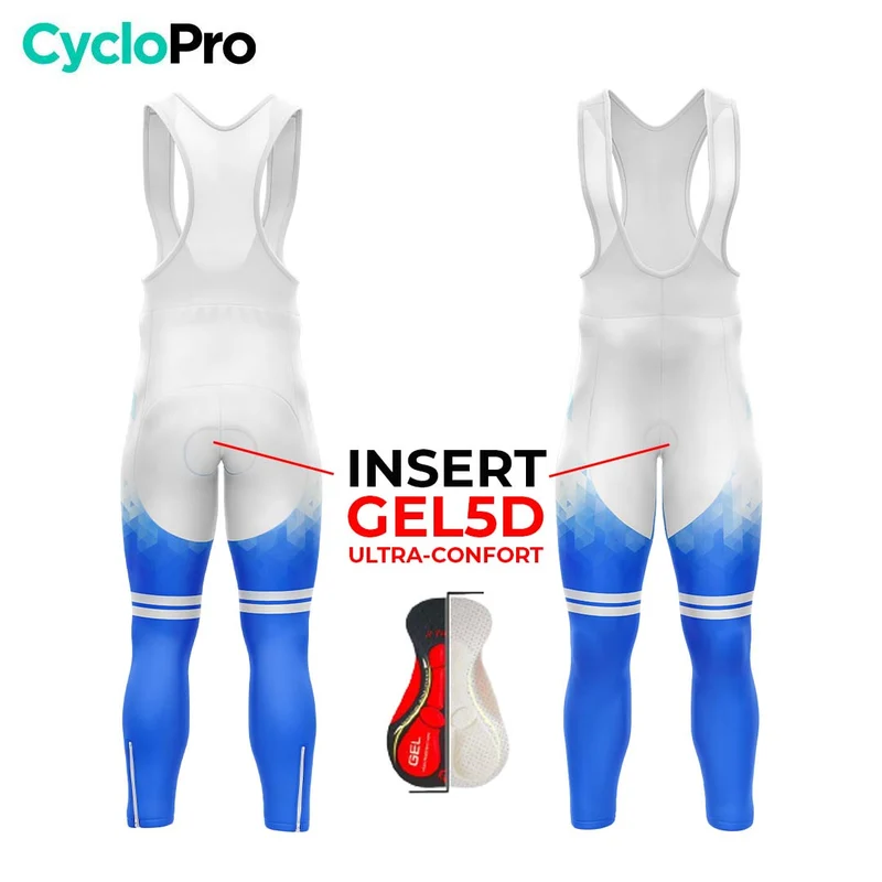 TENUE CYCLISTE AUTOMNE HOMME BLEUE - CRISTAL+ - DESTOCKAGE