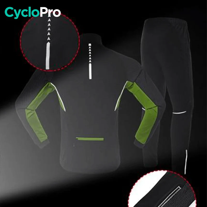 Veste thermique cyclisme grand froid Bleu - DESTOCKAGE