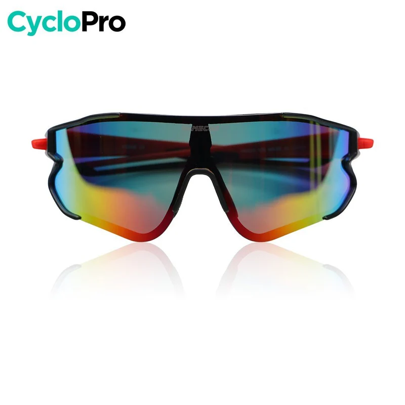 Lunettes Vélo Verres Interchangeables - Rouge - OPTIMAX