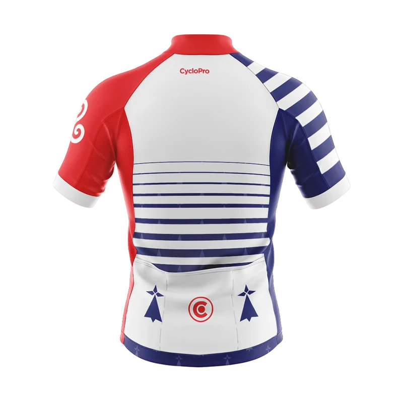 Maillot De Cyclisme Rouge et Bleu - Bretagne