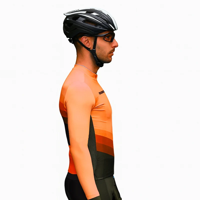 Maillot manches longues mi-saison orange | Agility