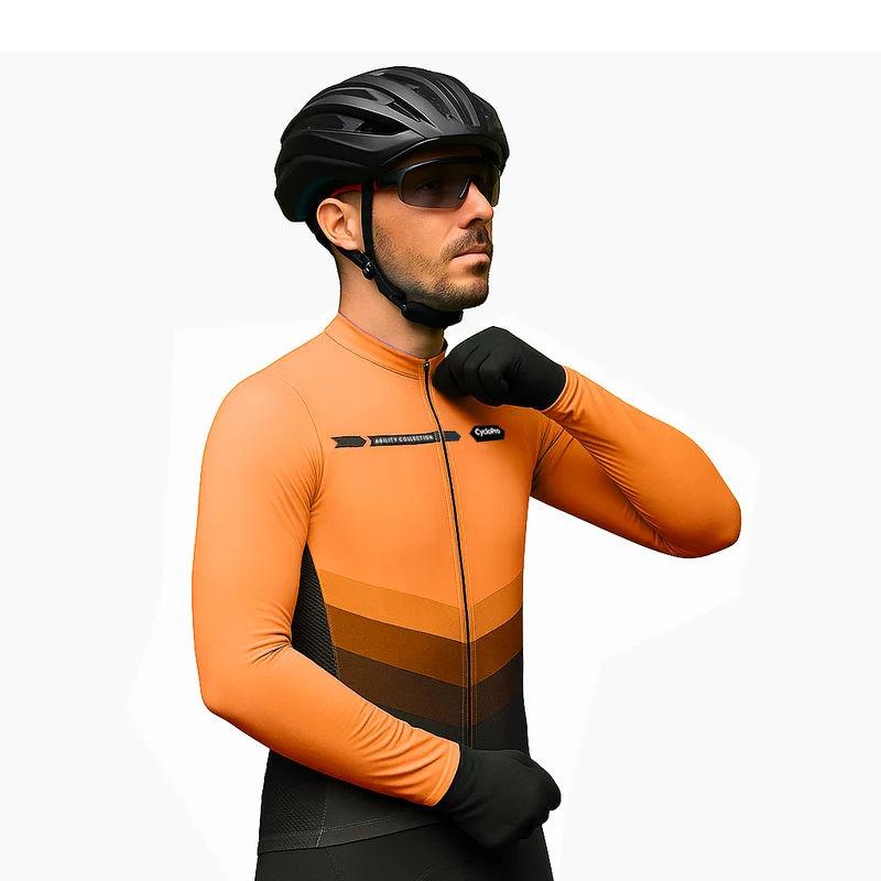 Maillot manches longues mi-saison orange | Agility