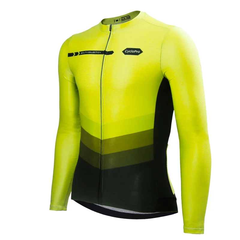 Maillot manches longues mi-saison jaune | Agility