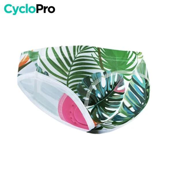 CULOTTE FLEURS HAWAÏENNES VTT/CYCLISME ABSOR+ - FEMME