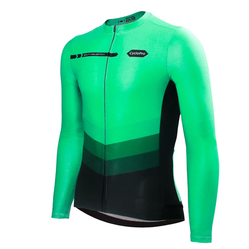 Maillot manches longues mi-saison vert | Agility