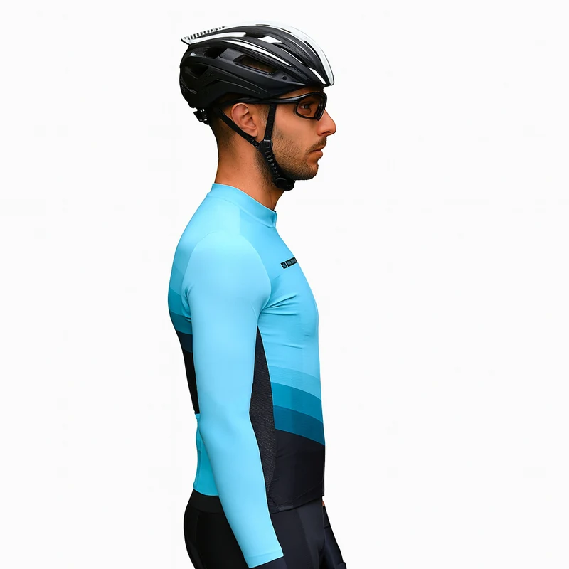 Maillot manches longues mi-saison bleu | Agility
