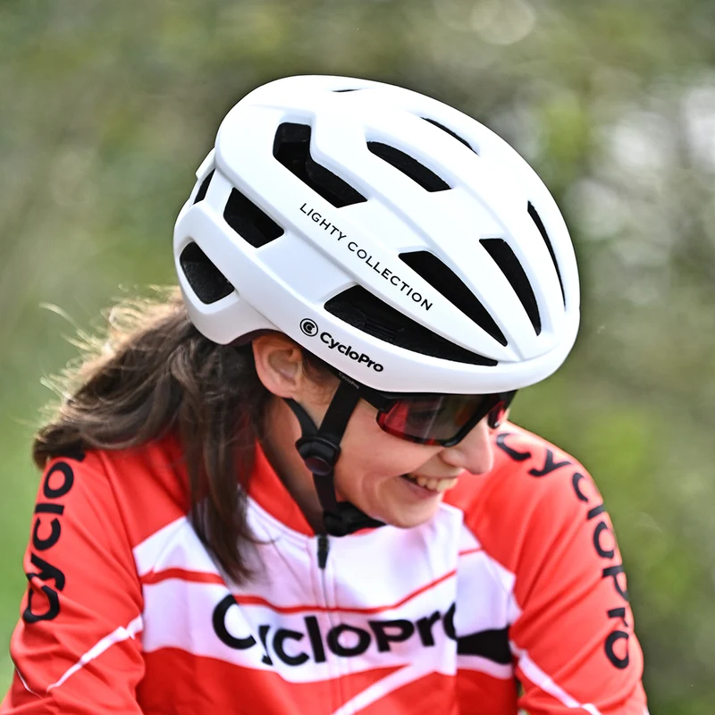 Casque Vélo De Route Blanc - Lighty