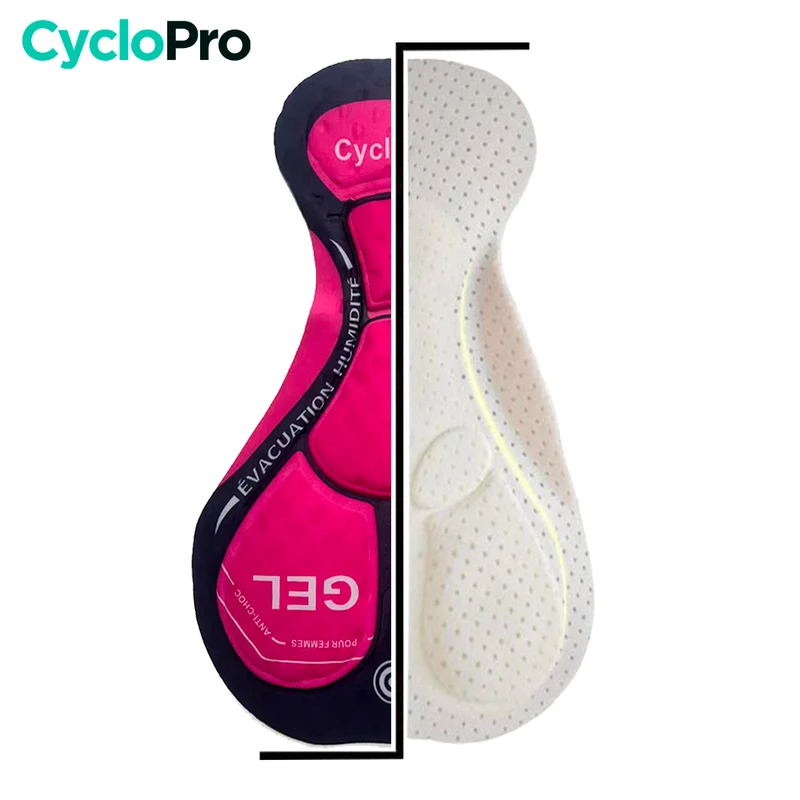 Tenue Vélo de Route Noire et Rose - Confort+
