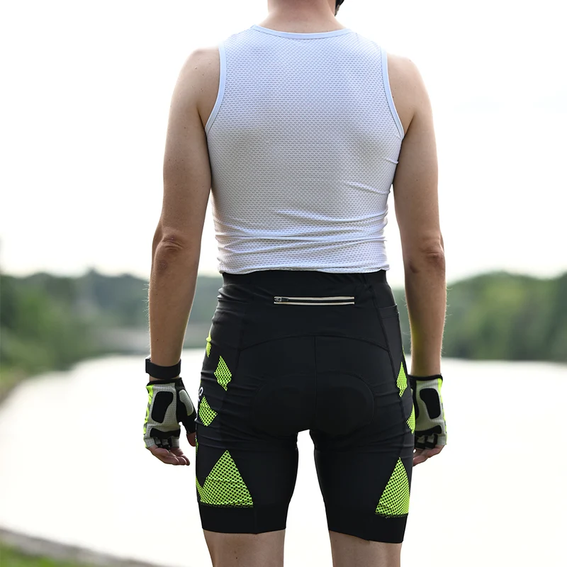Cuissard Cycliste 3 Poches vert clair - Practical+