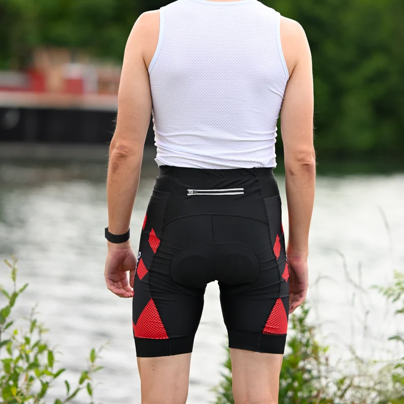 Cuissard Cycliste 3 Poches rouge - Practical+
