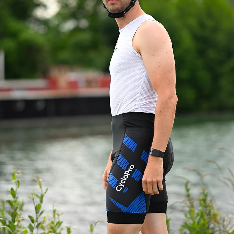 Cuissard Cycliste 3 Poches bleu - Practical+