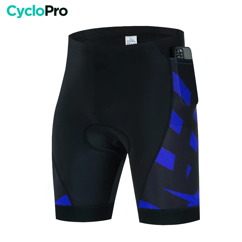 Cuissard Cycliste 3 Poches bleu - Practical+