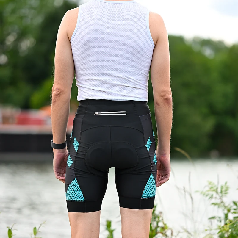 Cuissard Cycliste 3 Poches turquoise - Practical+