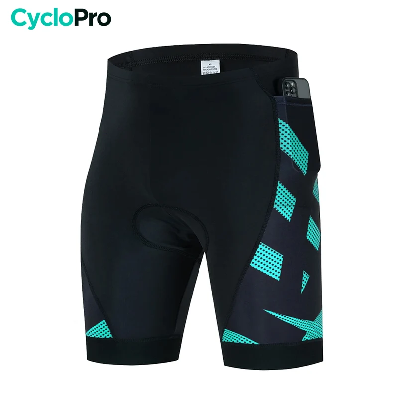 Cuissard Cycliste 3 Poches turquoise - Practical+