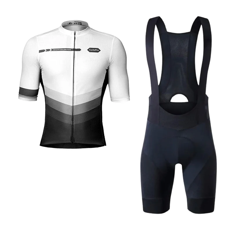 Tenue de cycliste blanche route et VTT - Agility