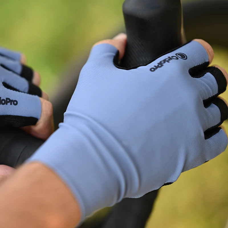 Mitaines Velo Bleues Claires - Infinity