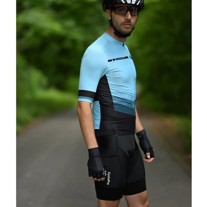 Tenue de cycliste bleu route et VTT - Agility
