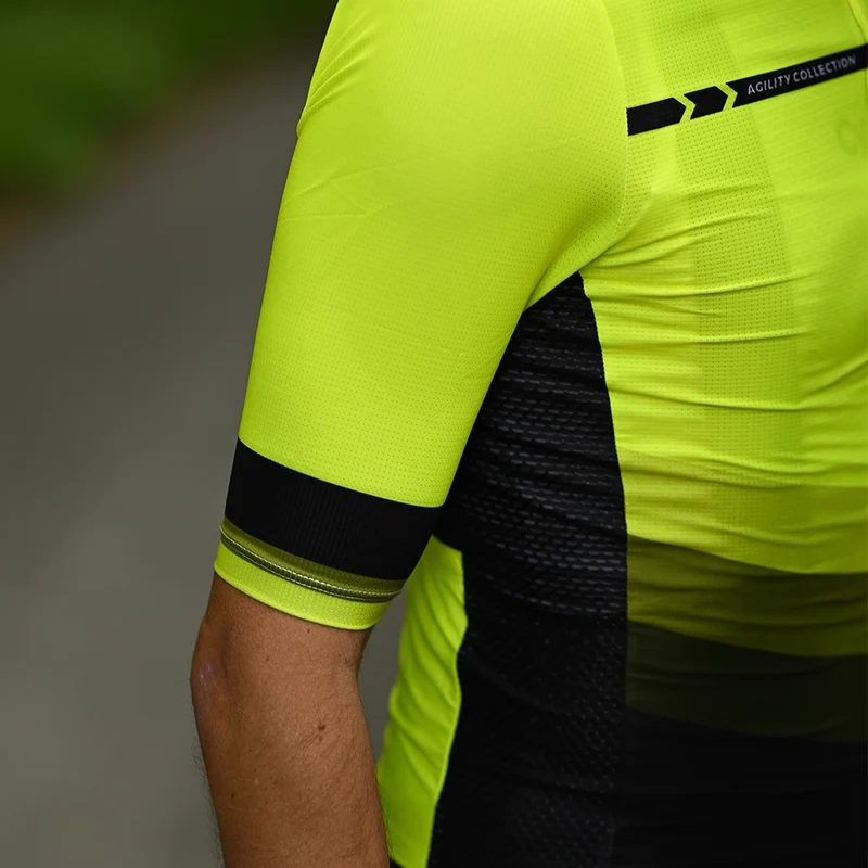 Tenue de cycliste jaune route et VTT - Agility