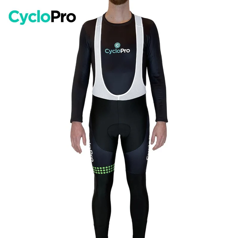 COLLANT CYCLISTE VERT LIBERTY+ - HIVER - DESTOCKAGE