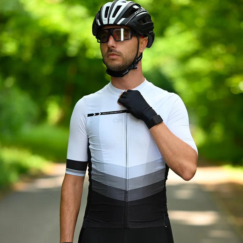 MAILLOT DE CYCLISME BLANC - AGILITY