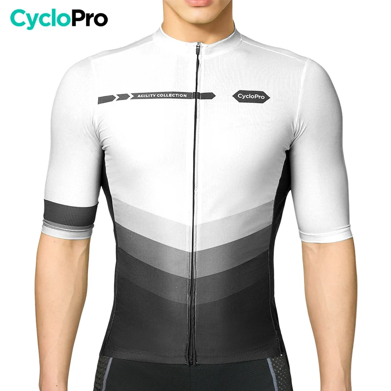 MAILLOT DE CYCLISME BLANC - AGILITY