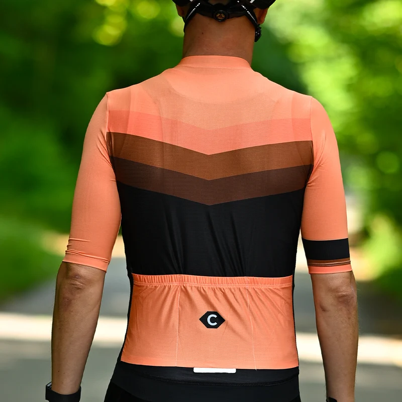 MAILLOT DE CYCLISME ORANGE - AGILITY