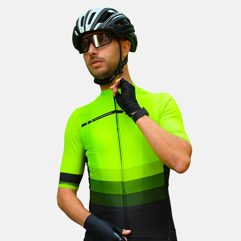 MAILLOT DE CYCLISME VERT - AGILITY