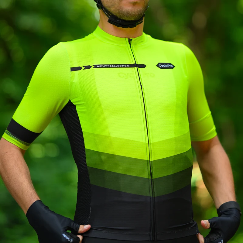 MAILLOT DE CYCLISME VERT - AGILITY