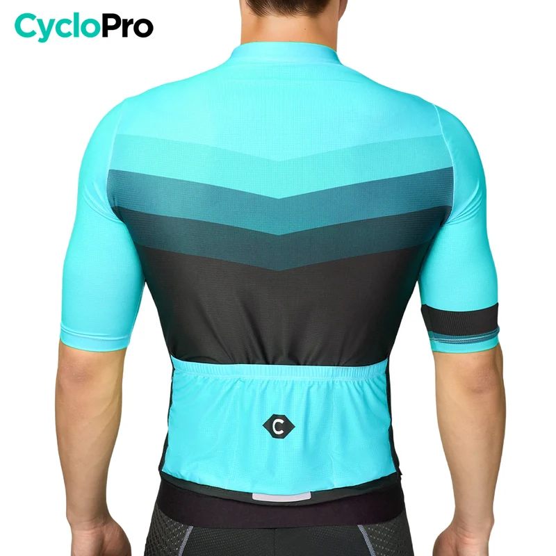 MAILLOT DE CYCLISME BLEU CIEL - AGILITY